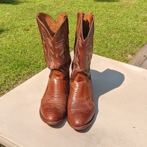 Lucchese 2000 Ostrich Shoulder Boots